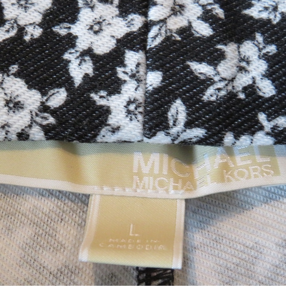 MICHAEL Michael Kors Women's Floral-Print Leggings SZ Large - Picture 9 of 11